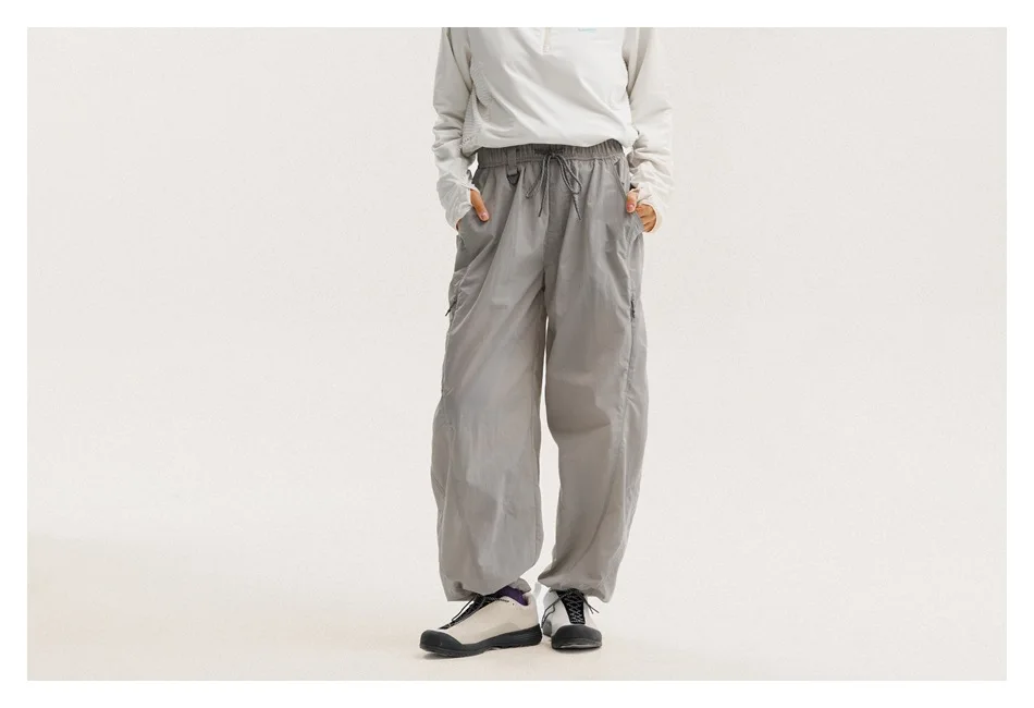 Outdoor Sports Casual Track Pants Men Women Lightweight Hiking Breathable Waterproof Quick Dry Loose Techwear Cargo Pant Trouser