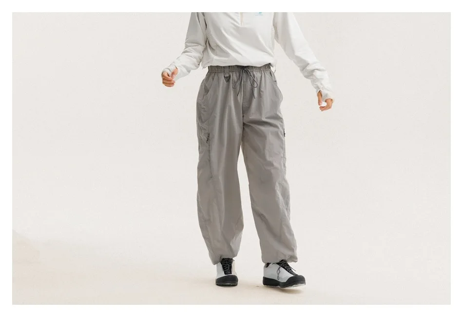 Outdoor Sports Casual Track Pants Men Women Lightweight Hiking Breathable Waterproof Quick Dry Loose Techwear Cargo Pant Trouser
