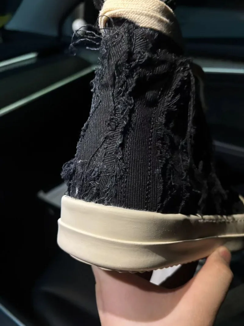 Trend Womens Shoes Exquisite High-top Canvas Casual Shoes for Woman Street Style Chunky Sneakers Designer Shoes Zapatos De Mujer