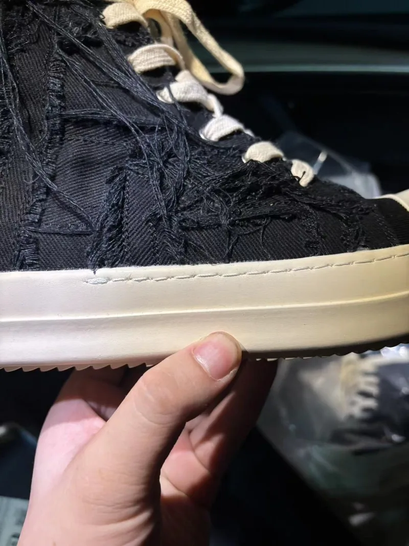 Trend Womens Shoes Exquisite High-top Canvas Casual Shoes for Woman Street Style Chunky Sneakers Designer Shoes Zapatos De Mujer