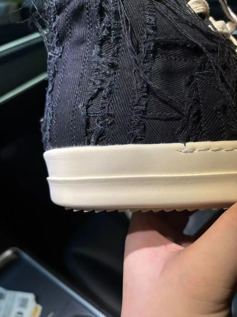 Trend Womens Shoes Exquisite High-top Canvas Casual Shoes for Woman Street Style Chunky Sneakers Designer Shoes Zapatos De Mujer