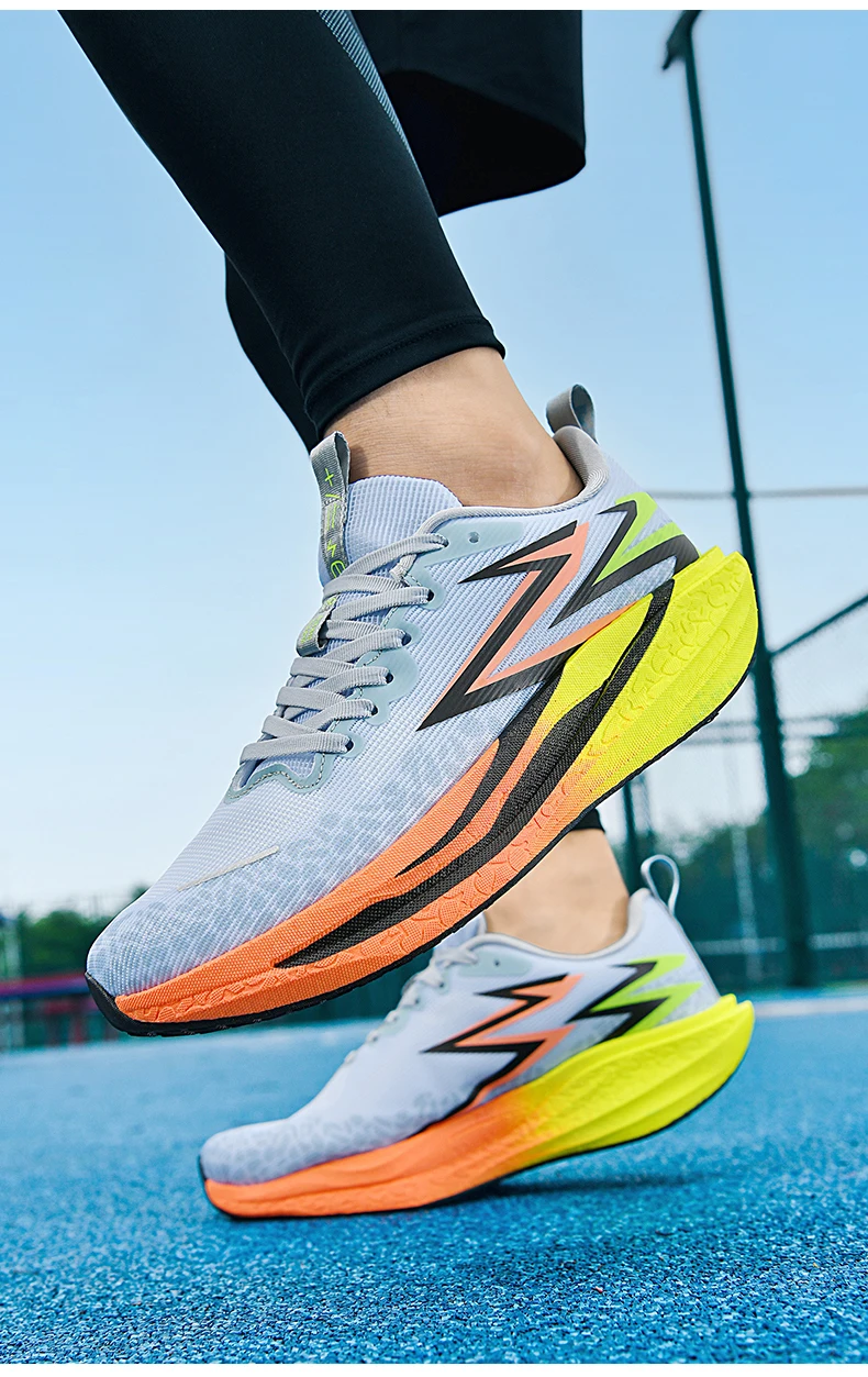 Running Shoes Men Marathon Sports Speciality Carbon Board Breathable Lightweight Women's Comfortable Athletic Stability Sneakers