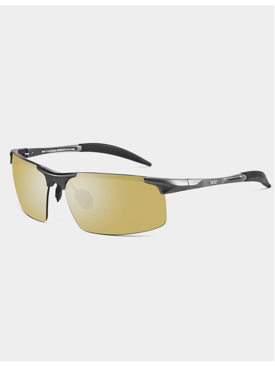 CAPONI Photochromic Sunglasses Men Original Design Sports Yellow Sun Glasses Fashion Driving Night Vision Eyewear UV400 BSYS3218