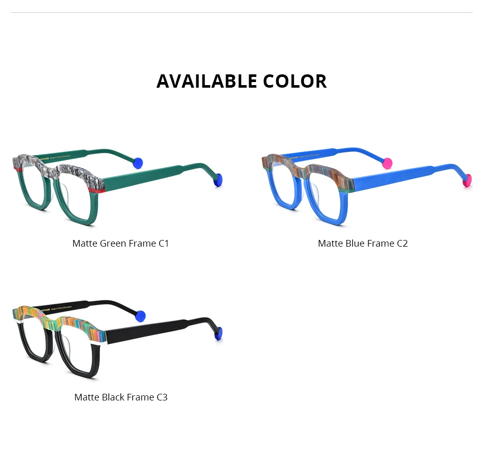 FONEX HEPIDEM Acetate Eyeglasses Frame Men New Square Brand Design Glasses Women Retro Vintage Eyewear Japanese Spectacles 9287