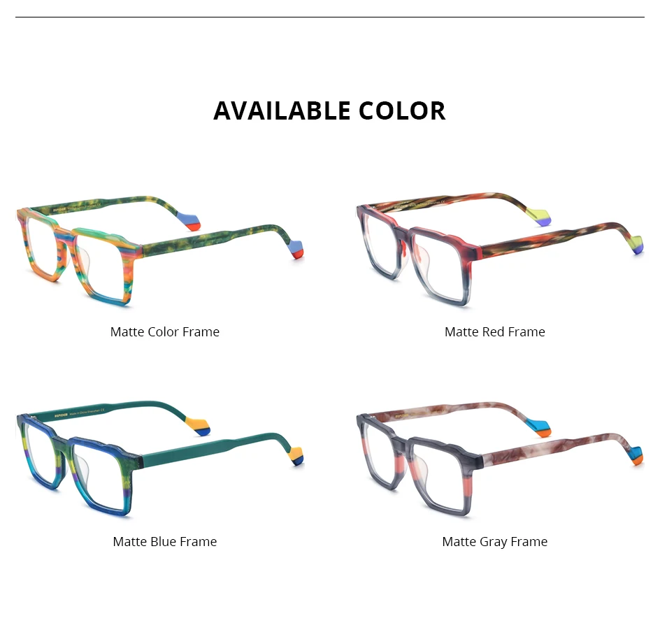 FONEX HEPIDEM Acetate Eyeglasses Frame Men New Square Brand Design Glasses Women Retro Vintage Eyewear Japanese Spectacles 9287