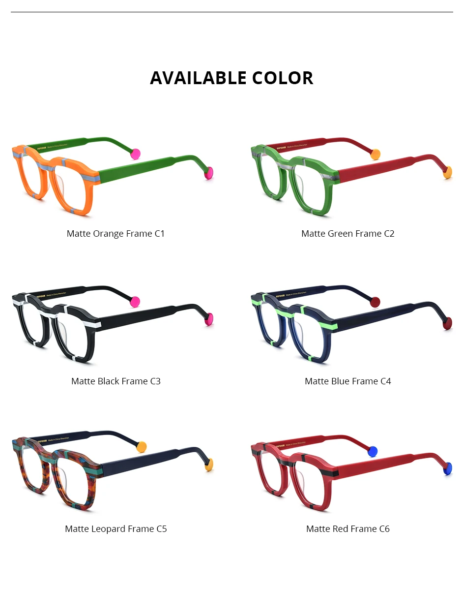 FONEX HEPIDEM Acetate Eyeglasses Frame Men New Square Brand Design Glasses Women Retro Vintage Eyewear Japanese Spectacles 9287