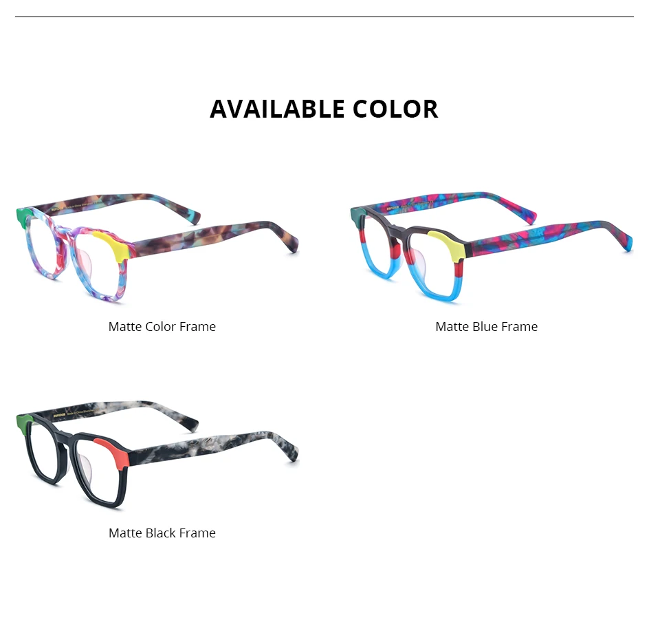 FONEX HEPIDEM Acetate Eyeglasses Frame Men New Square Brand Design Glasses Women Retro Vintage Eyewear Japanese Spectacles 9287