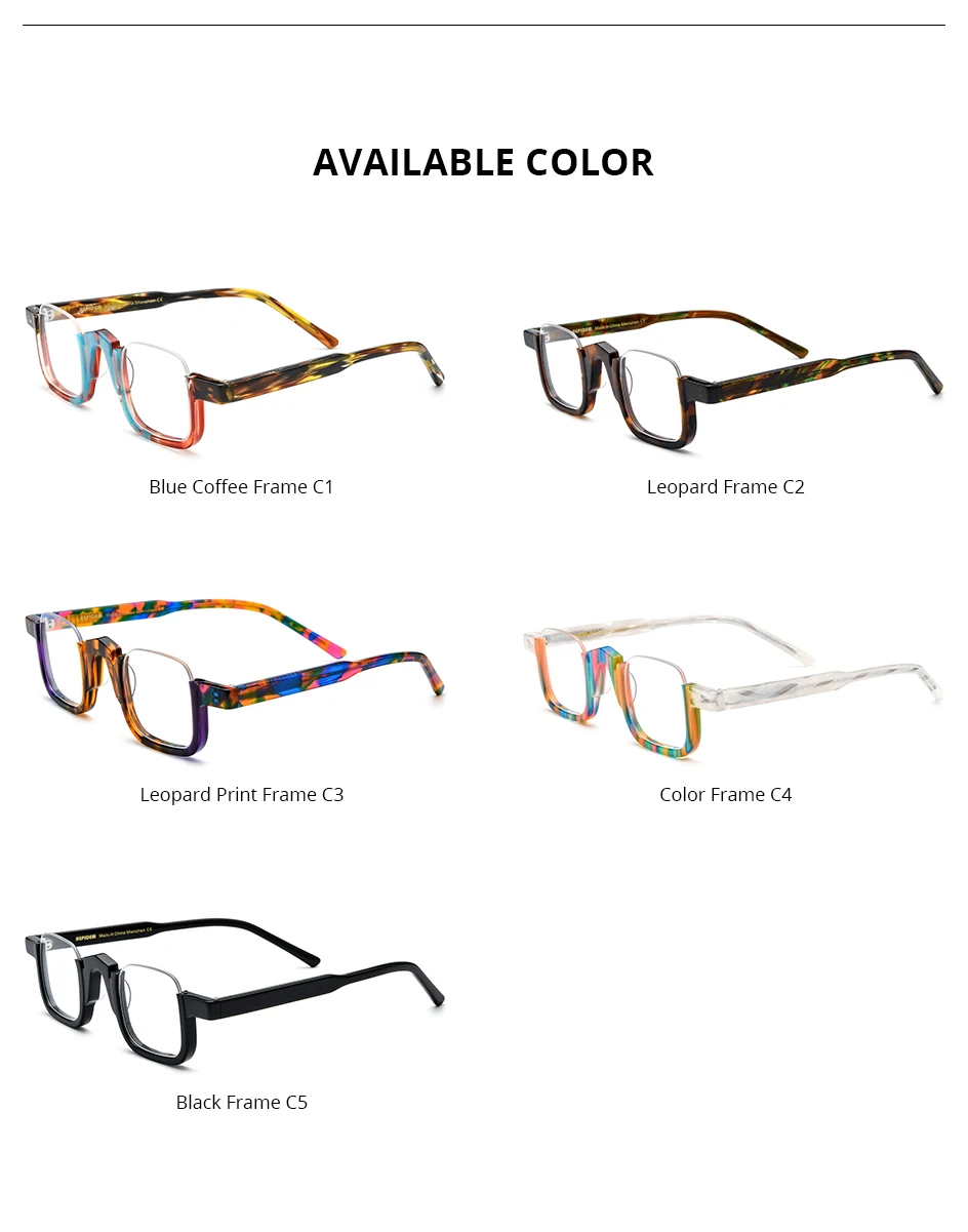 FONEX HEPIDEM Acetate Eyeglasses Frame Men New Square Brand Design Glasses Women Retro Vintage Eyewear Japanese Spectacles 9287