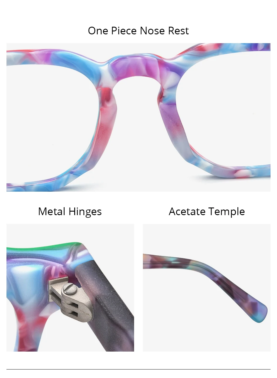FONEX HEPIDEM Acetate Eyeglasses Frame Men New Square Brand Design Glasses Women Retro Vintage Eyewear Japanese Spectacles 9287