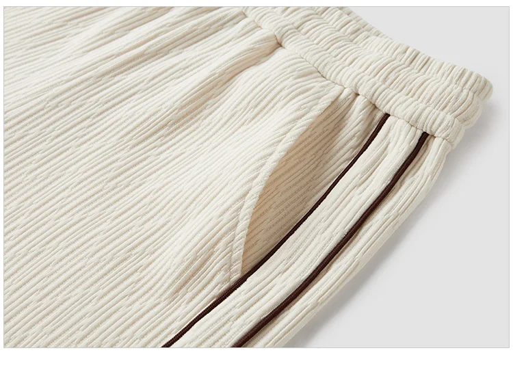 Semir Casual Pants Women Chenille Long Pants Winter 2025 New Contrasting Colors Wide-Leg Pants Leg-Lengthening