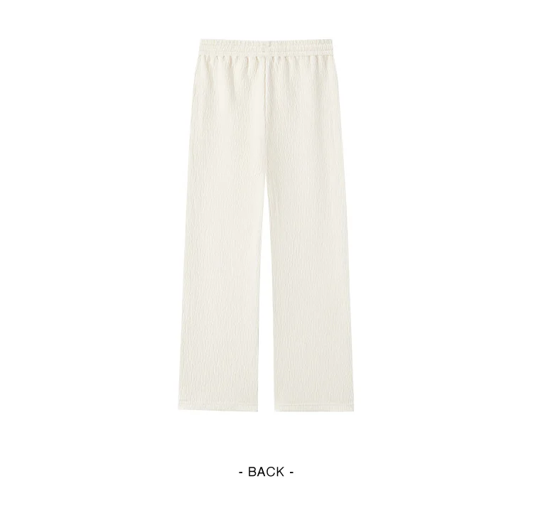 Semir Casual Pants Women Chenille Long Pants Winter 2025 New Contrasting Colors Wide-Leg Pants Leg-Lengthening