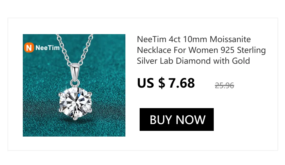NeeTim 3mm Moissanite Ring for Women S925 Sterling Silver Rings with White Gold Plated Sparkling Wedding Bridal Band Jewelry