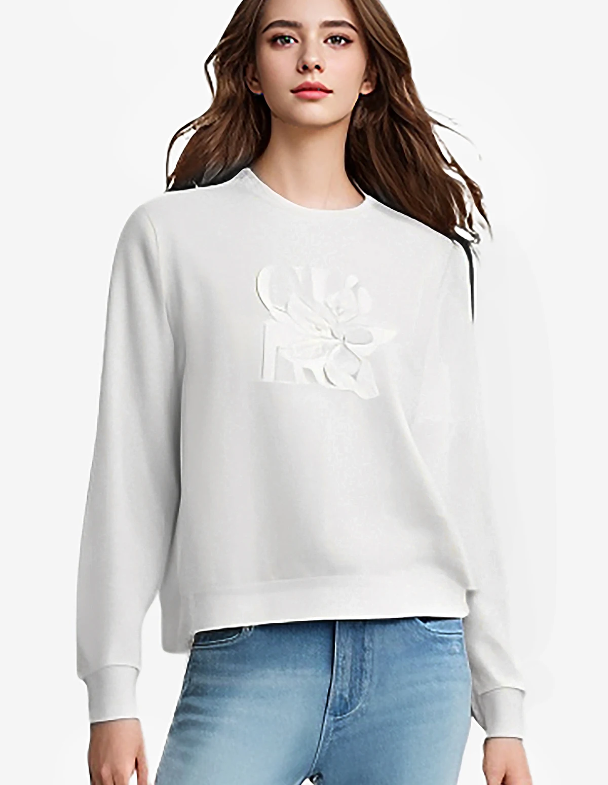 CHCH Spring Autumn New Women's Sweatshirts Coats Clothes Tops Clothing Hooded Long Sleeved Round Neck Pullover Top