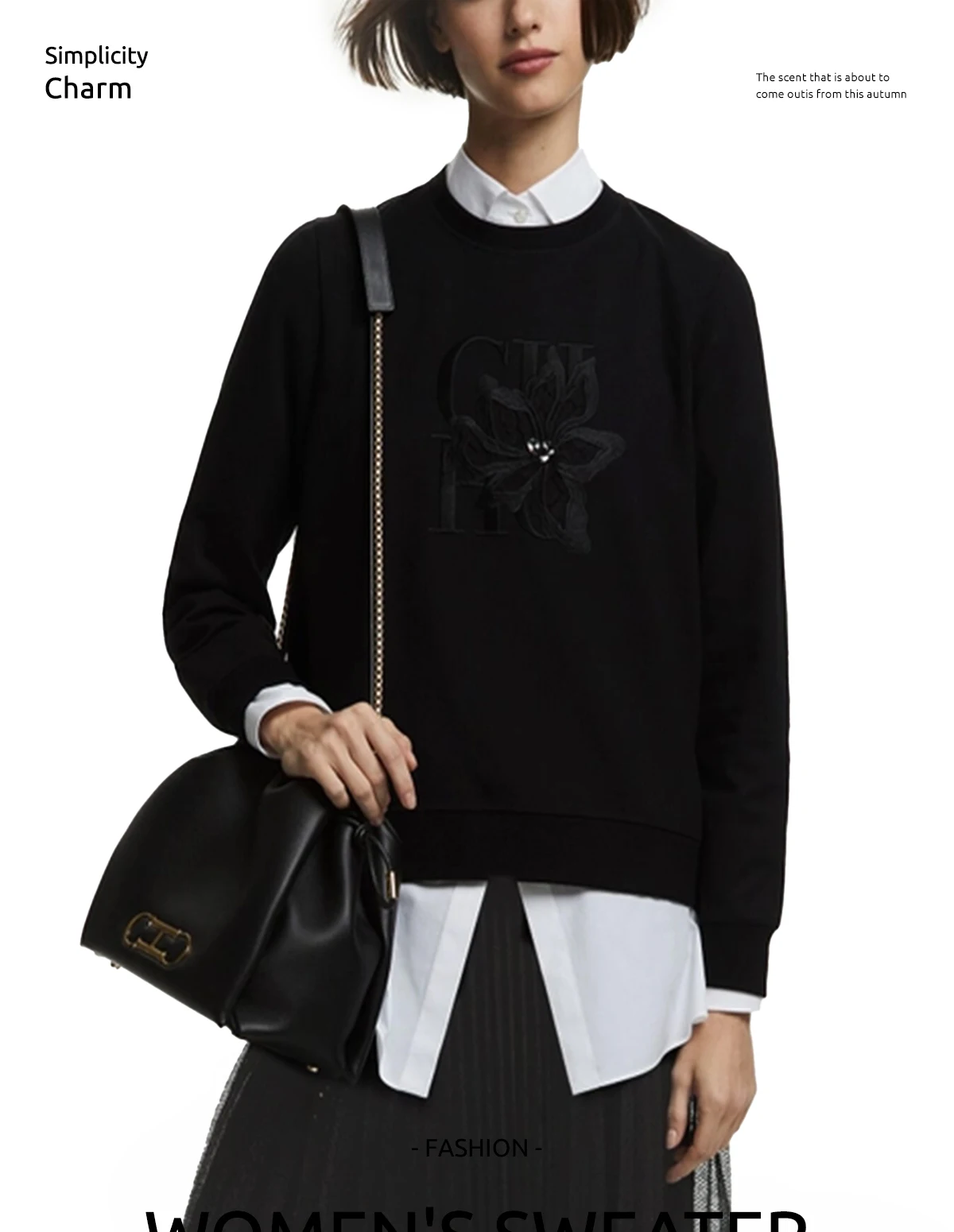 CHCH Spring Autumn New Women's Sweatshirts Coats Clothes Tops Clothing Hooded Long Sleeved Round Neck Pullover Top