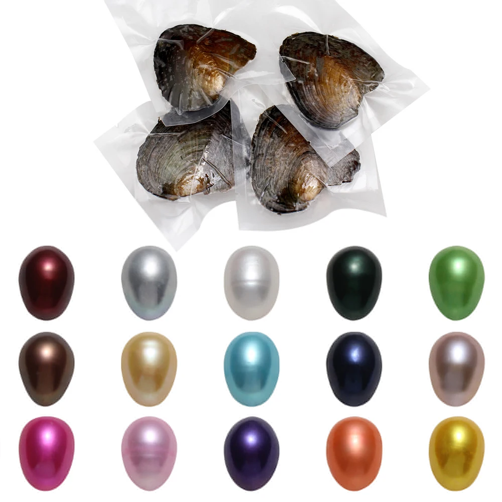 50pcs/Lot High-quality Pearls 7-8MM AA+ Single Pearl Vacuum-pack Oyster Beautiful & Interesting Nature Gifts Cultivate