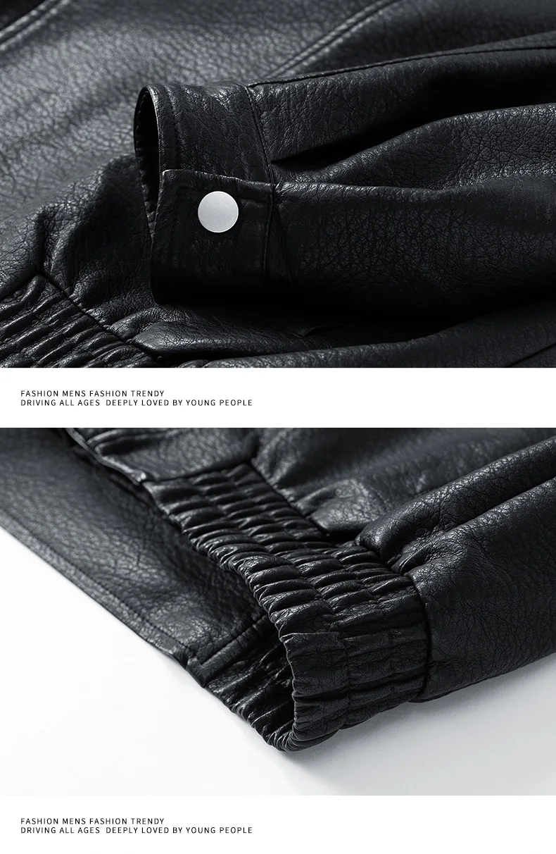 Autumn Winter New High Quality Outdoor Handsome Windproof Breathable Leather Jacket Comfortable Multi functional Trendy Jacket