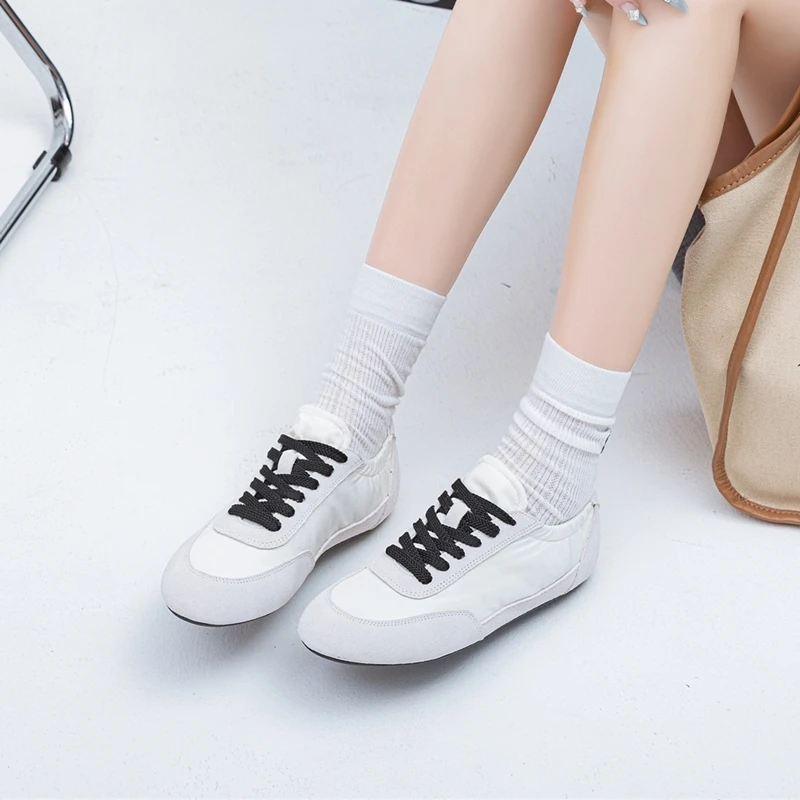 AIYUQI Women's Sneakers 2026 New Women's Moral Training Shoes Flat Non-slip Large-size Color-blocked Running Shoes For Women