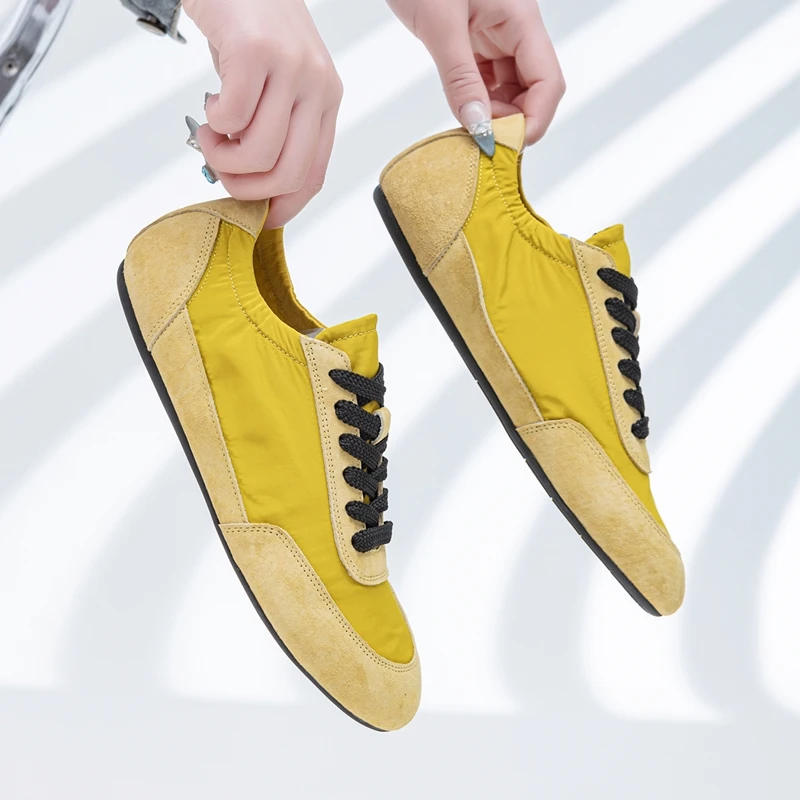 AIYUQI Women's Sneakers 2026 New Women's Moral Training Shoes Flat Non-slip Large-size Color-blocked Running Shoes For Women