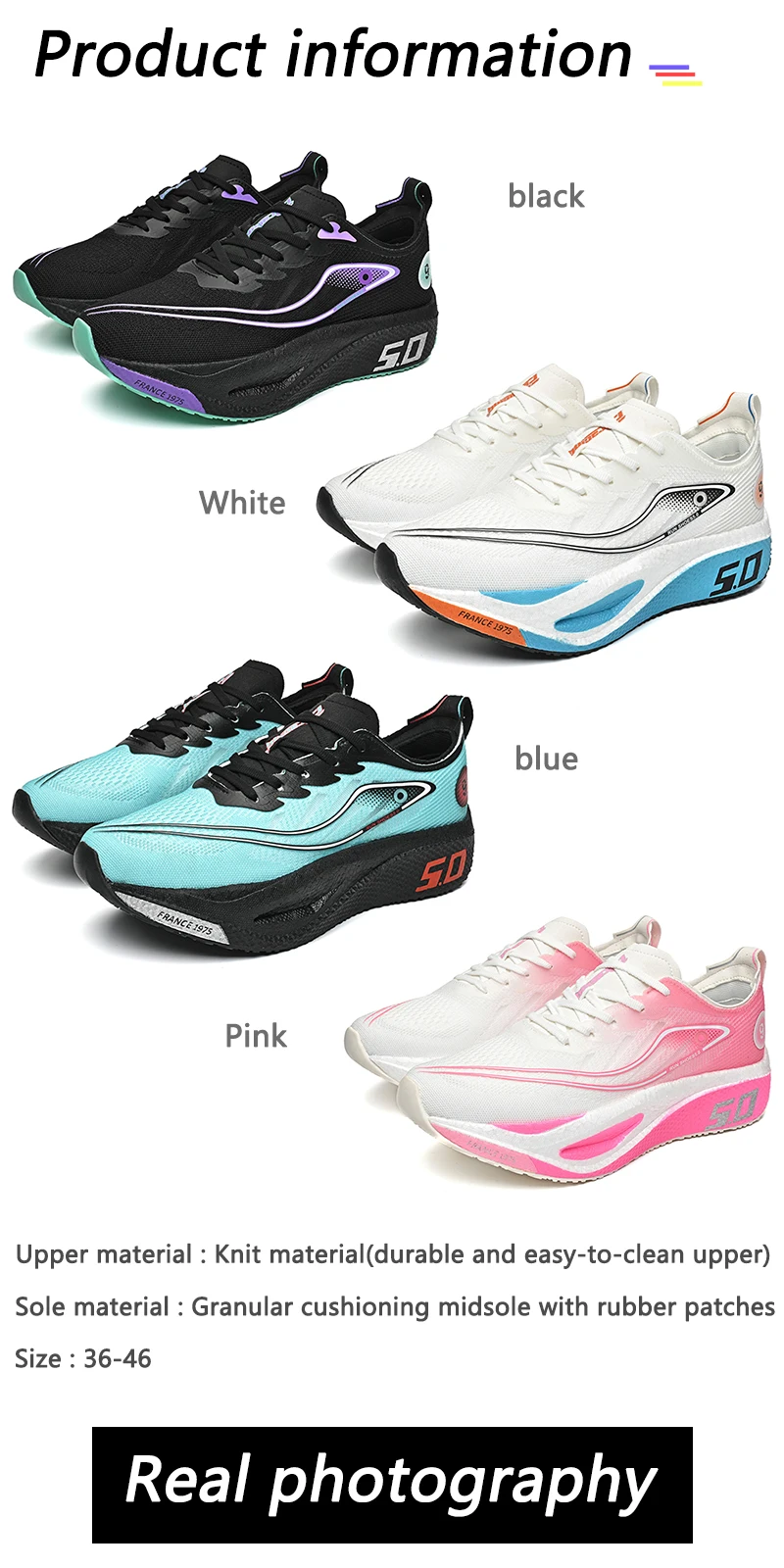 New Running Shoes Carbon Board Marathon Men Sports Breathable Lightweight Women's Comfortable Athletic Nonskid Sneakers Casual