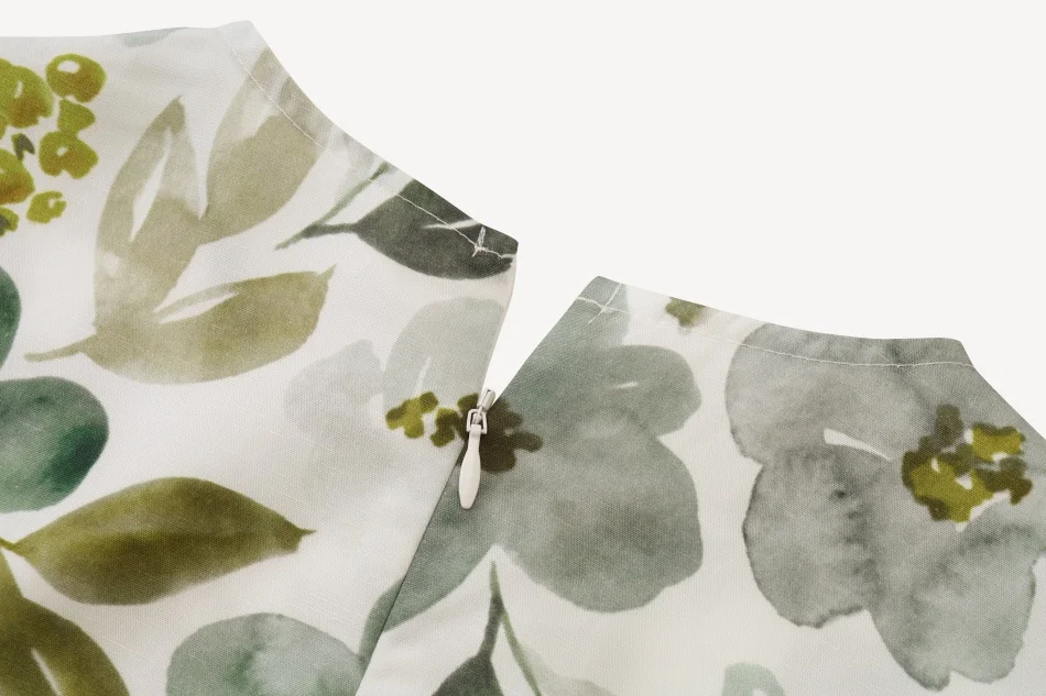 AS SS26 linen shirt + print dress collection high quality print linen and knitting cardigan woman outfit