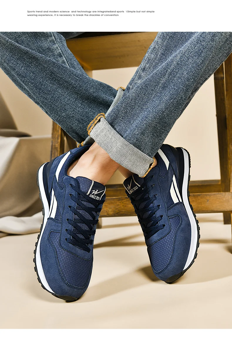 Men Casual Sneakers Lightweight Breathable Fashion Shoes Comfortable Daily Walking Shoes Non Slip Outdoor Street Style