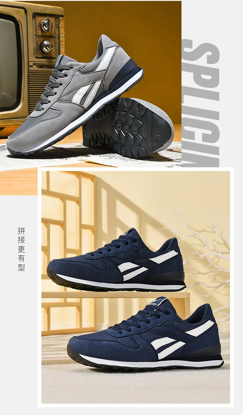 Men Casual Sneakers Lightweight Breathable Fashion Shoes Comfortable Daily Walking Shoes Non Slip Outdoor Street Style
