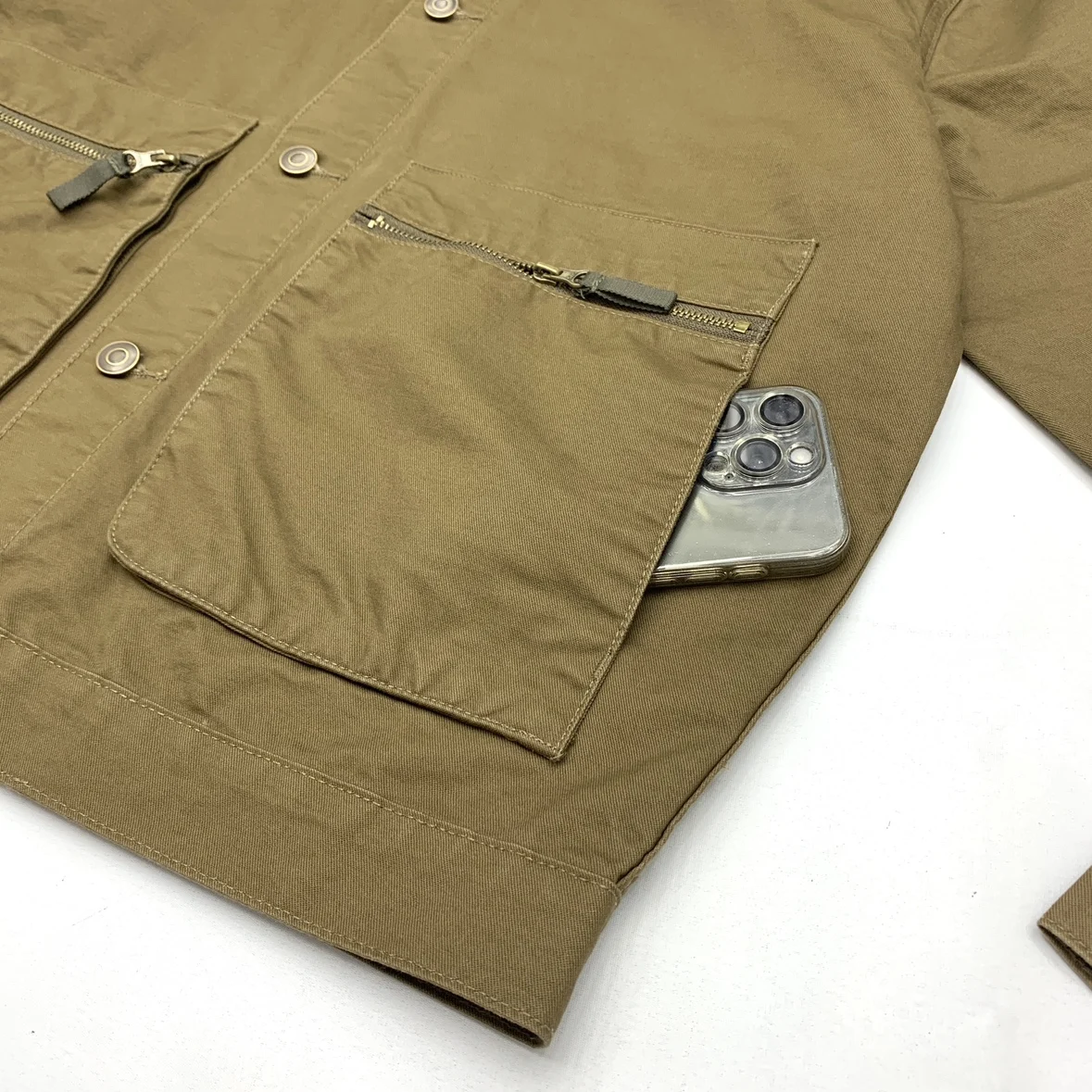 Ami Kaji cotton jacket men's retro workwear European and American autumn and winter lapel American casual short jacket