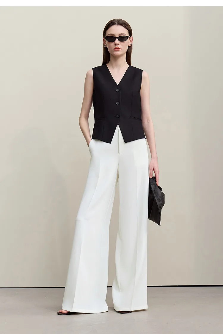 Amii Women Pants 2026 Summer Loose Casual Wide Leg Trousers Soft Drape Fabric Office Commute Elegant Long Clothes Women 12621076