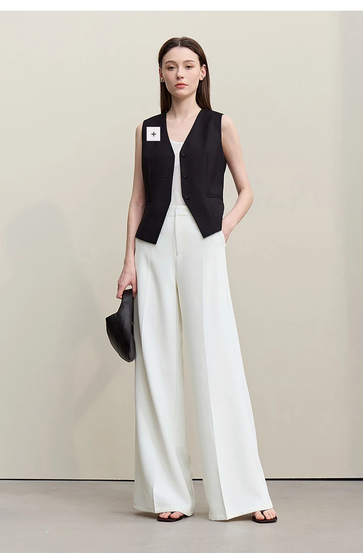 Amii Women Pants 2026 Summer Loose Casual Wide Leg Trousers Soft Drape Fabric Office Commute Elegant Long Clothes Women 12621076
