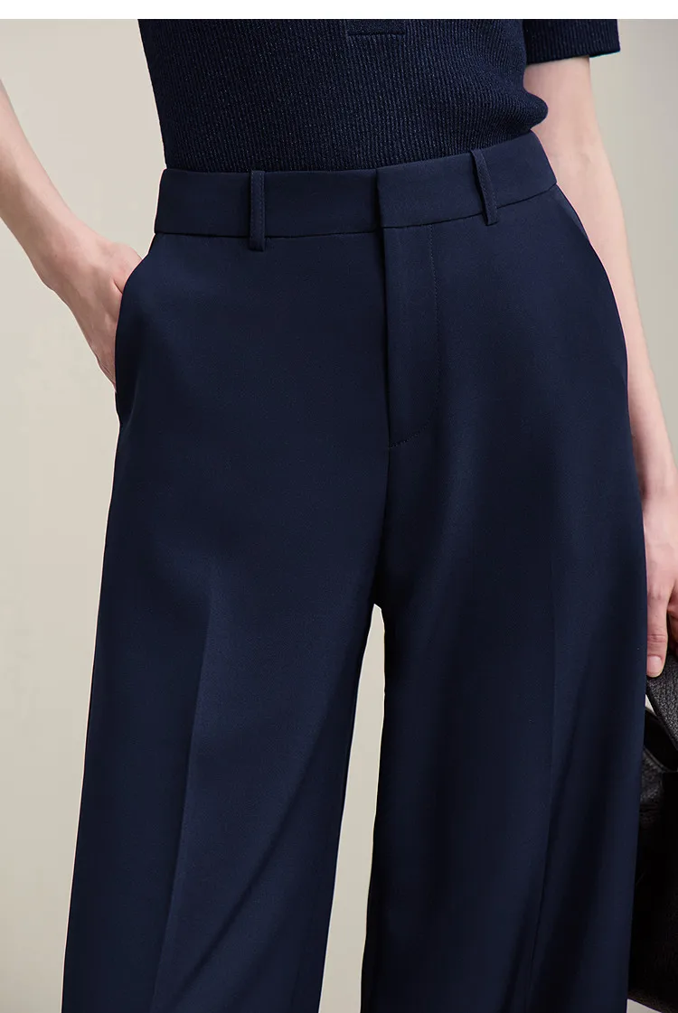 Amii Women Pants 2026 Summer Loose Casual Wide Leg Trousers Soft Drape Fabric Office Commute Elegant Long Clothes Women 12621076