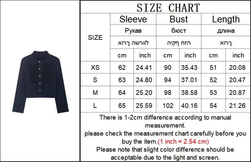 Women's Jacket 2026 New Spring Autumn Long Sleeve Button Single-Breasted Short Jacket Personality Fashion Female Outerwear