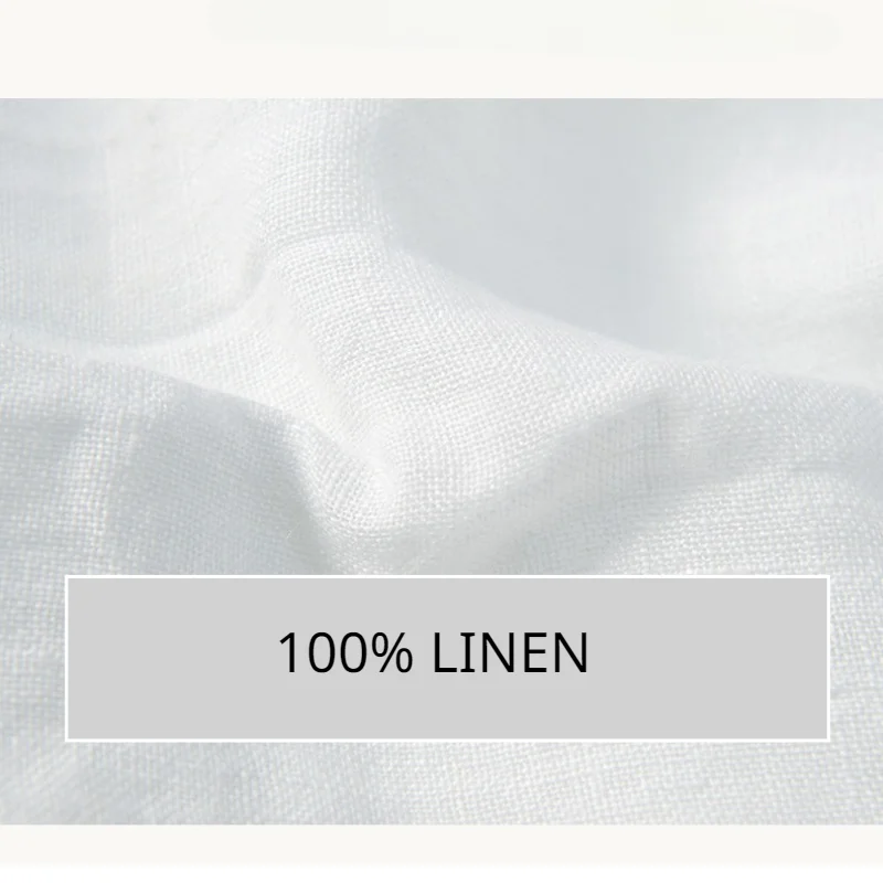 Summer Summer Vintage 100% Linen Short Sleeve T-Shirt for Men Breathable Thin Solid Color Slim Tops BL888