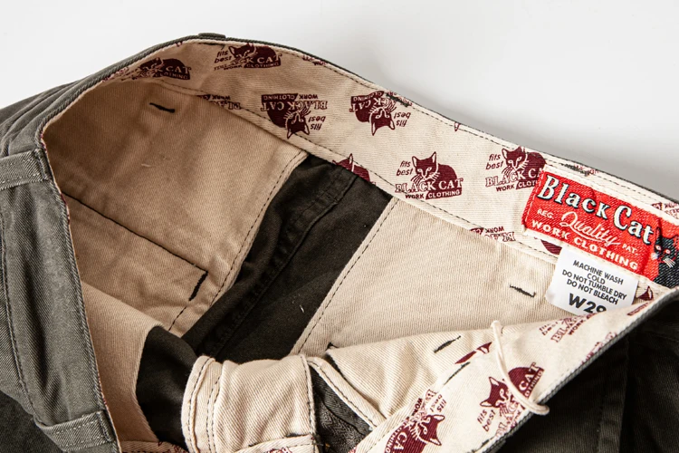 100% Cotton Dense Heavyweight Men Pants Retro American Casual Tough Guys Slim Straight Workwear Trousers Spring High Quality