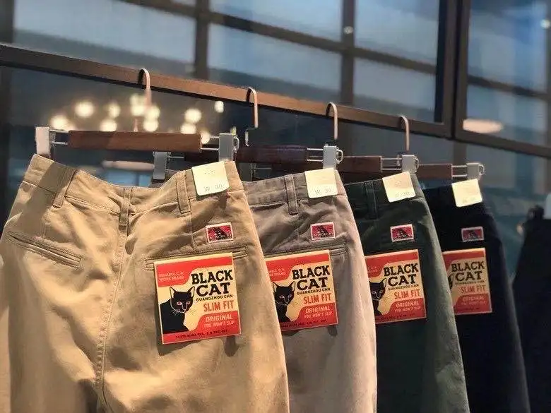 100% Cotton Dense Heavyweight Men Pants Retro American Casual Tough Guys Slim Straight Workwear Trousers Spring High Quality