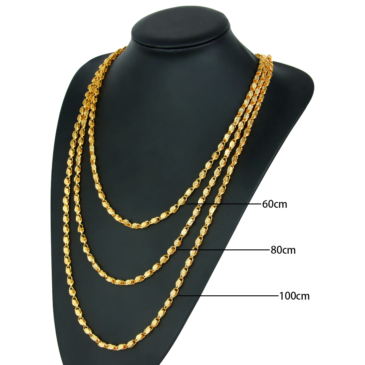 Nigeria Bridal Wedding Long Necklace 60-100cm 21k Gold Plated Algeria Muslim Vintage Body Chains Turkish Women Fashion Jewelry