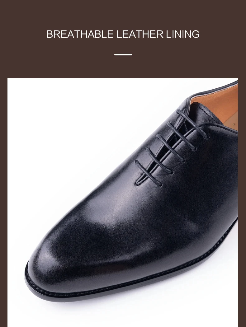 Successful Men's Leather Shoes High Quality Handmade Oxford Casual Business Office Work Shoes For Gentalman Lace Up Comfortable