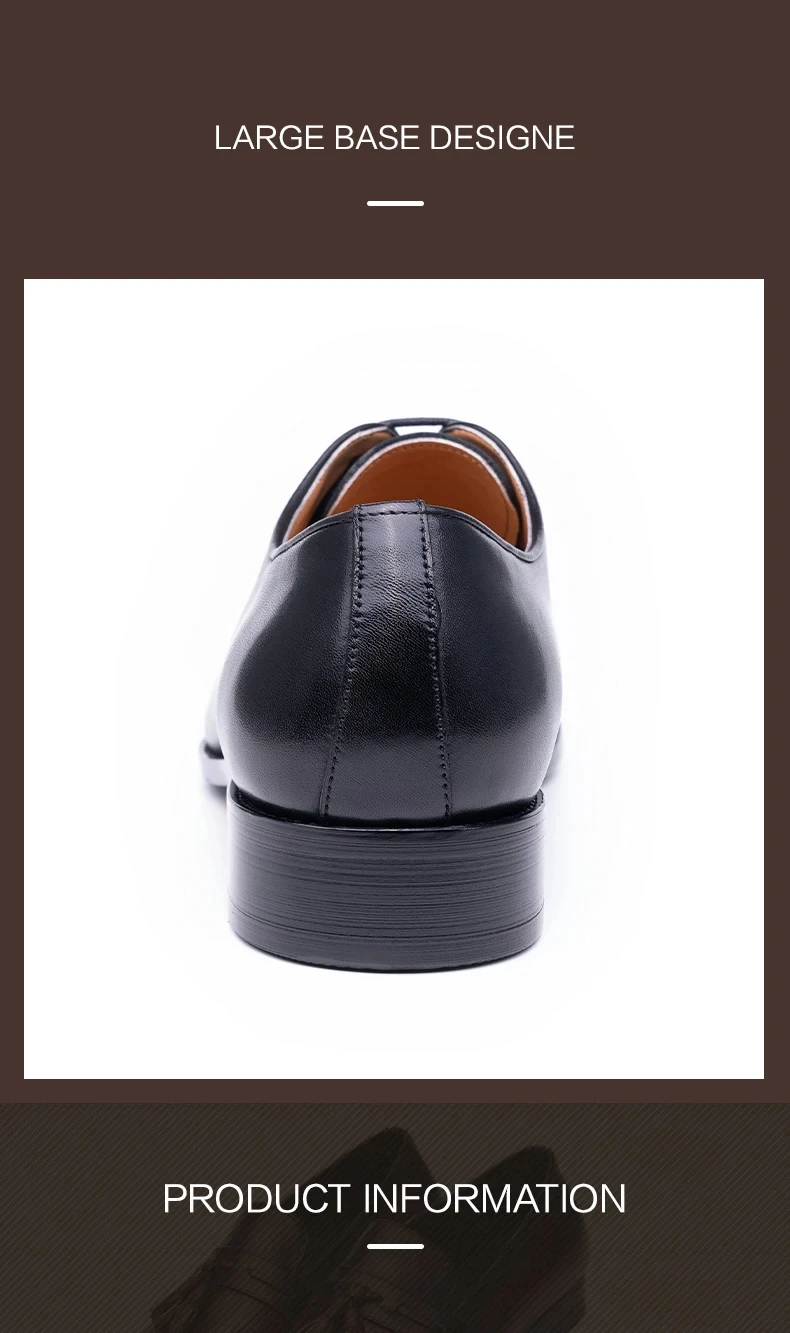 Successful Men's Leather Shoes High Quality Handmade Oxford Casual Business Office Work Shoes For Gentalman Lace Up Comfortable