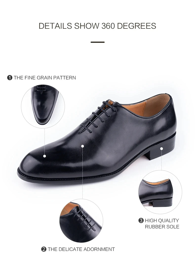 Successful Men's Leather Shoes High Quality Handmade Oxford Casual Business Office Work Shoes For Gentalman Lace Up Comfortable