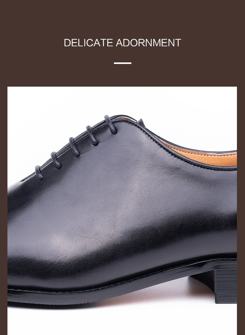Successful Men's Leather Shoes High Quality Handmade Oxford Casual Business Office Work Shoes For Gentalman Lace Up Comfortable