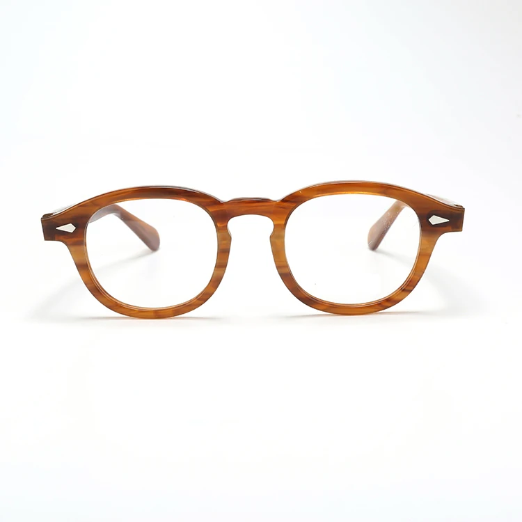 Vintage Acetate Glasses Frame Men Round Prescription Myopia Optical Eyeglasses Women 2022 New Retro Luxury Spectacles Eyewear