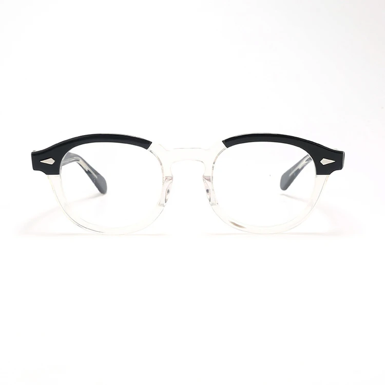 Vintage Acetate Glasses Frame Men Round Prescription Myopia Optical Eyeglasses Women 2022 New Retro Luxury Spectacles Eyewear