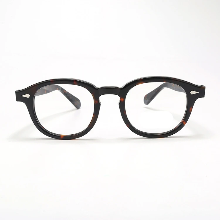 Vintage Acetate Glasses Frame Men Round Prescription Myopia Optical Eyeglasses Women 2022 New Retro Luxury Spectacles Eyewear