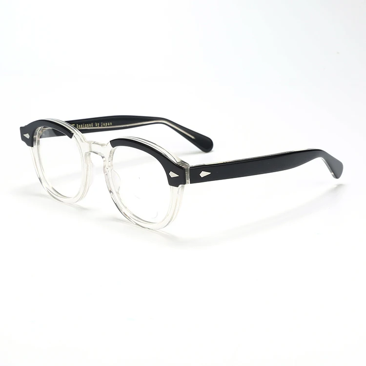 Vintage Acetate Glasses Frame Men Round Prescription Myopia Optical Eyeglasses Women 2022 New Retro Luxury Spectacles Eyewear
