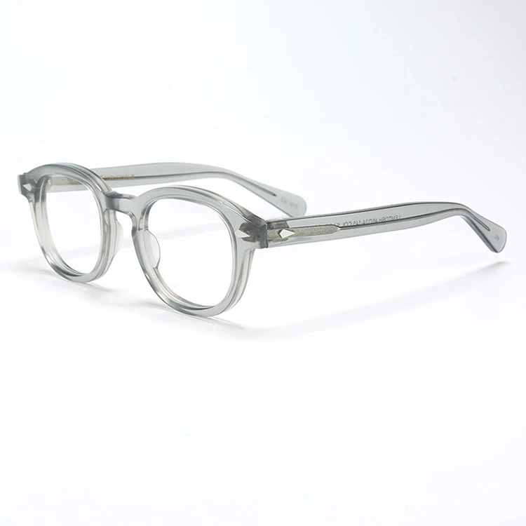 Vintage Acetate Glasses Frame Men Round Prescription Myopia Optical Eyeglasses Women 2022 New Retro Luxury Spectacles Eyewear