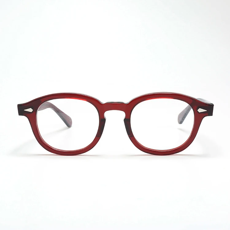 Vintage Acetate Glasses Frame Men Round Prescription Myopia Optical Eyeglasses Women 2022 New Retro Luxury Spectacles Eyewear