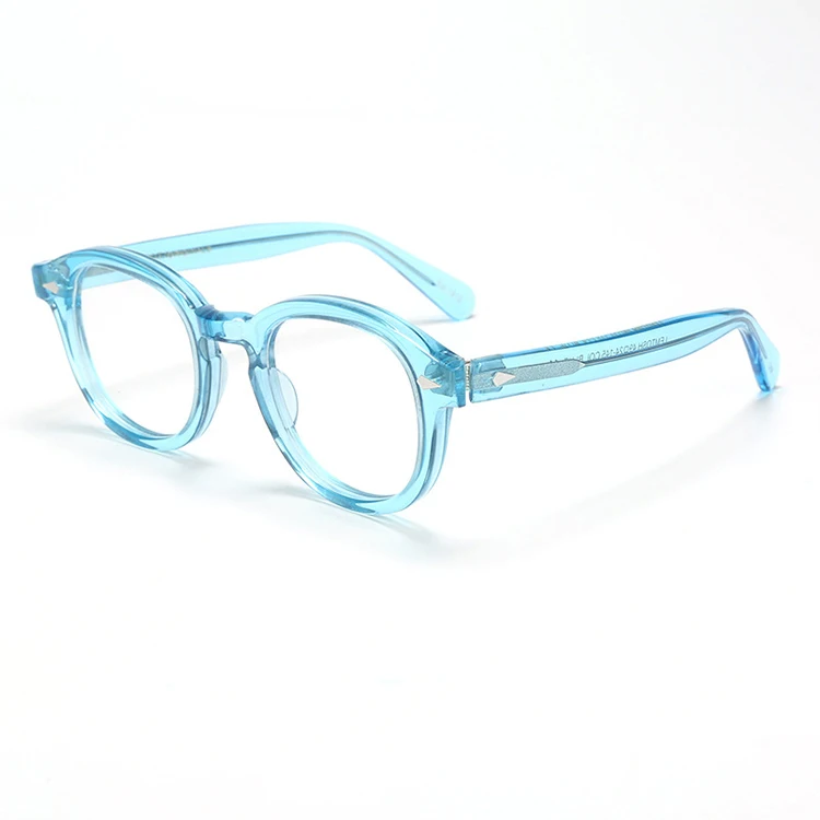 Vintage Acetate Glasses Frame Men Round Prescription Myopia Optical Eyeglasses Women 2022 New Retro Luxury Spectacles Eyewear