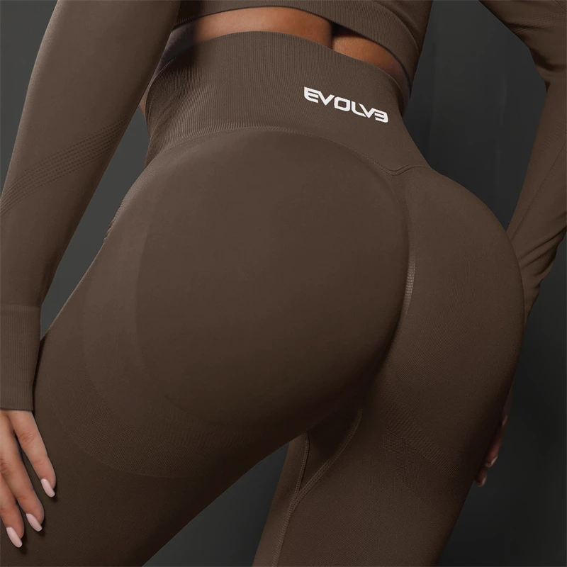 EVOLVE Women Scrunch Seamless Leggings Seamless Peach Hip Training Yoga Pants Women's Sports Running Buttocks Body Fitness Pants