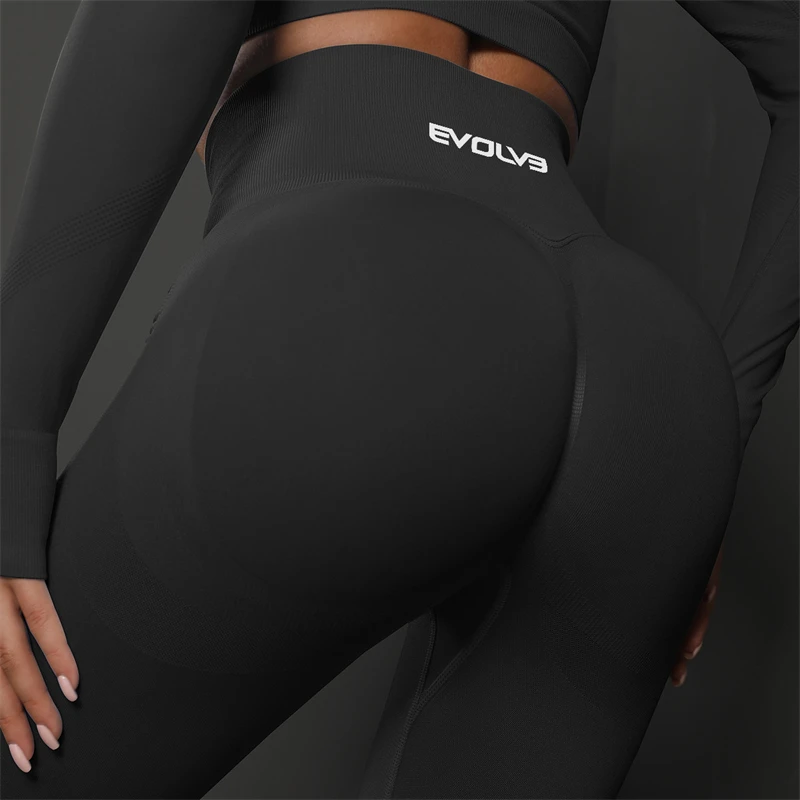 EVOLVE Women Scrunch Seamless Leggings Seamless Peach Hip Training Yoga Pants Women's Sports Running Buttocks Body Fitness Pants