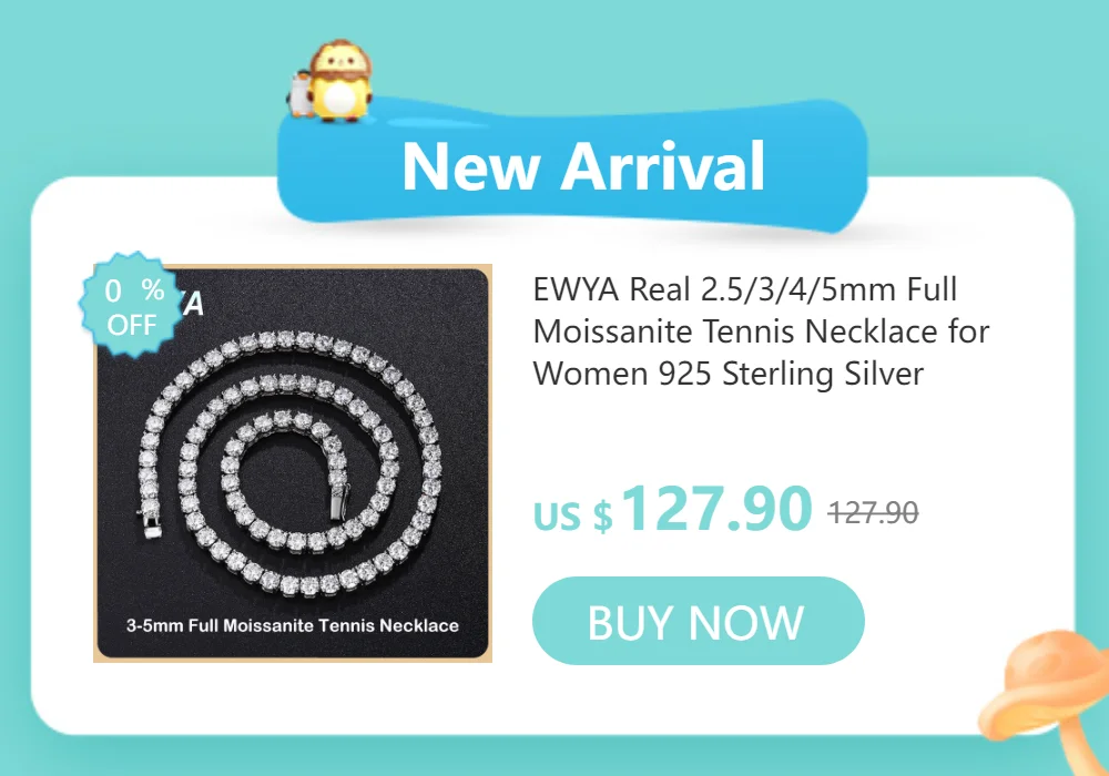 EWYA Pear Cut 1/1.5/3/4/5CT D Color Moissanite Pendant Necklace for Women Men 925 Silver Waterdrop Solitaire Diamond Neck Chain