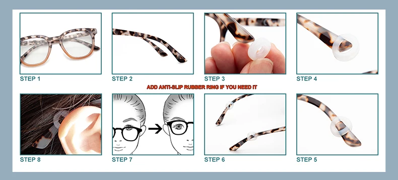 CLLOIO Ultralight Vintage Titanium Reading Glasses Anti Blue Light Eyebrow Frame Myopia Glasses Progressive Prescription Eyewear